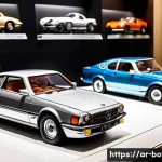 Home 15 미니카 컬렉션의 가치를 높이는 법 - A highly detailed collection display of rare limited-edition miniature cars inspired by iconic Arabi...