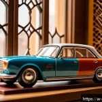 Home 20 미니카 디스플레이 방법 - A meticulously organized miniature car collection displayed in a dedicated corner of a cozy living r...